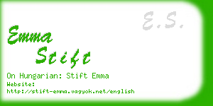 emma stift business card